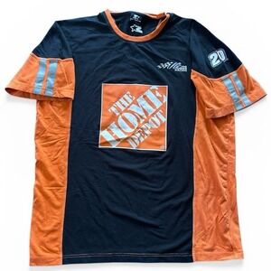 Vintage Joe Gibbs #20 The Home Depot Tony Stewart Racing Shirt Mens XL Starter